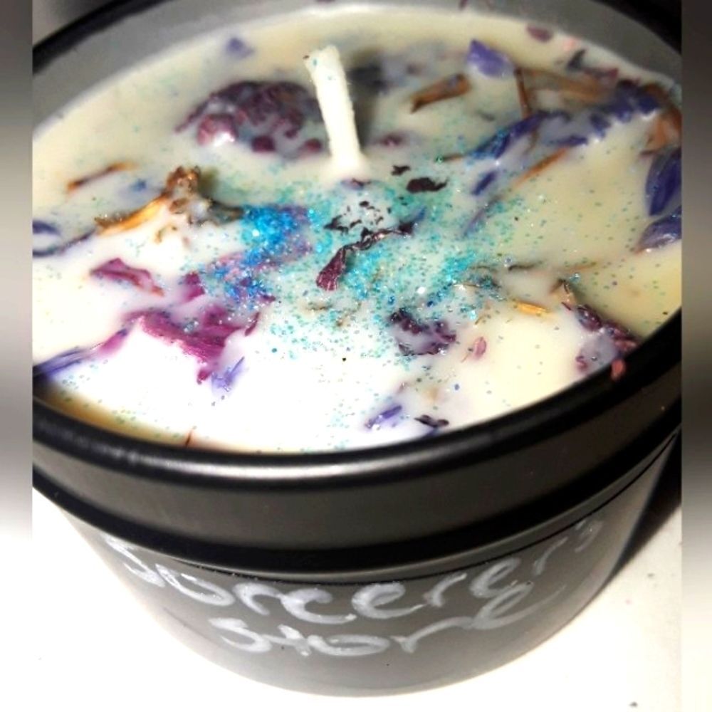 Hand crafted Sorcerer's Stone natural candle
